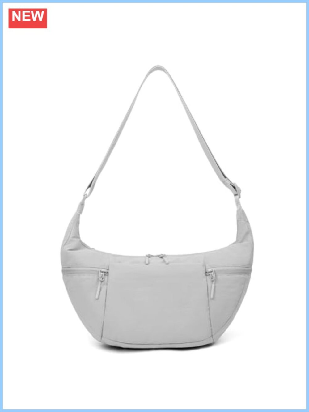 Nylon Crescent Crossbody Bag Lightweight Hobo Sling Purse